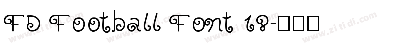 FD Football Font 18字体转换